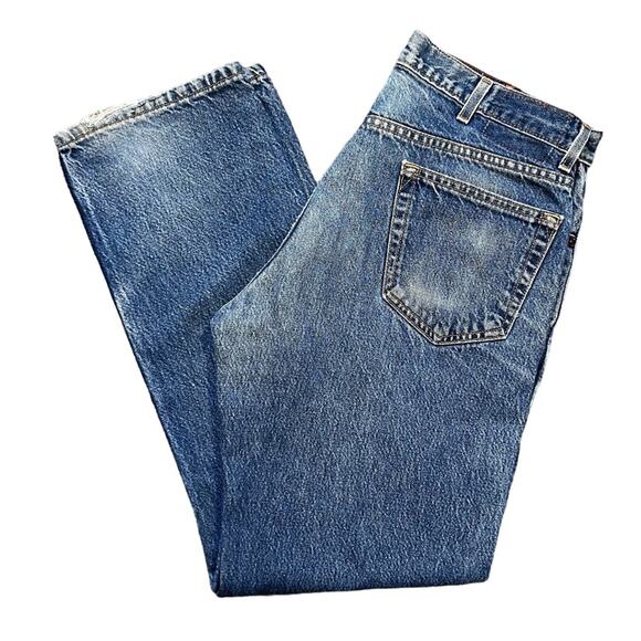 Levi Strauss Signature Vintage Classic Fit Medium Wash Denim Jeans Mens 36x32 - Picture 7 of 11